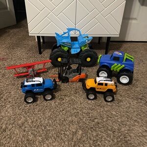 Monster Truck and Airplane Toy Bundle